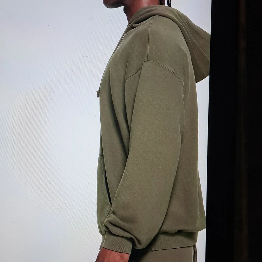 XLARGE   SKIMS MENS MILITARY GREEN RELAXED HOODIE - Picture 2 of 10